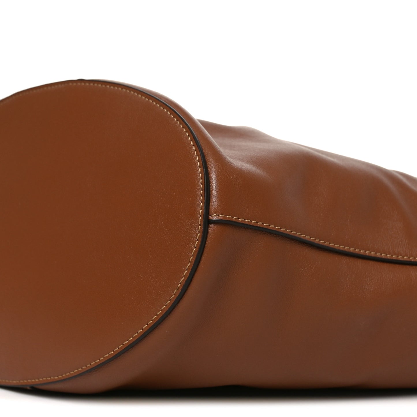 Santorini Lux Calfskin Y Drawstring Tote Brick