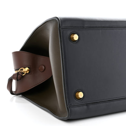 Celine Smooth Calfskin Small Tri-Color Ring Bag Navy 8 of 11