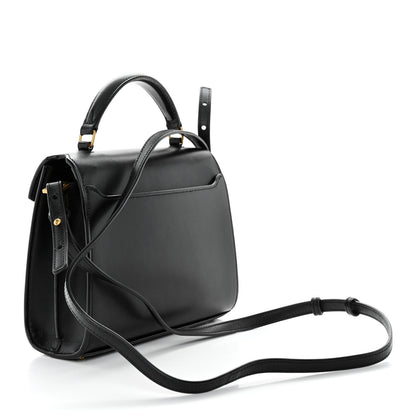 Saint Laurent SAINT LAURENT Calfskin Mini Classic Monogram Cassandra Top Handle Black 3 of 11