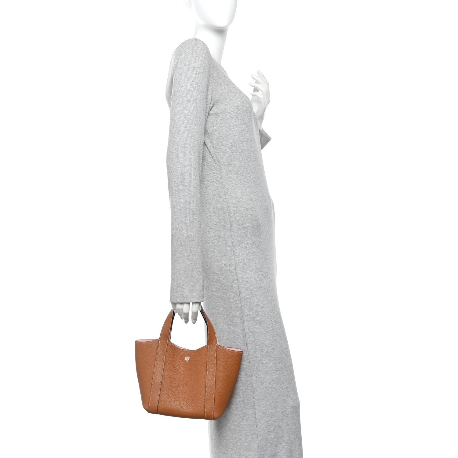 Moynat Taurillon Gex Duo Tote Bag BB Cannelle Petal 2 of 9