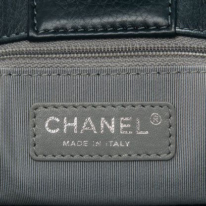 Chanel Deerskin Cerf Executive Shopper Tote Dark Blue 15 of 16