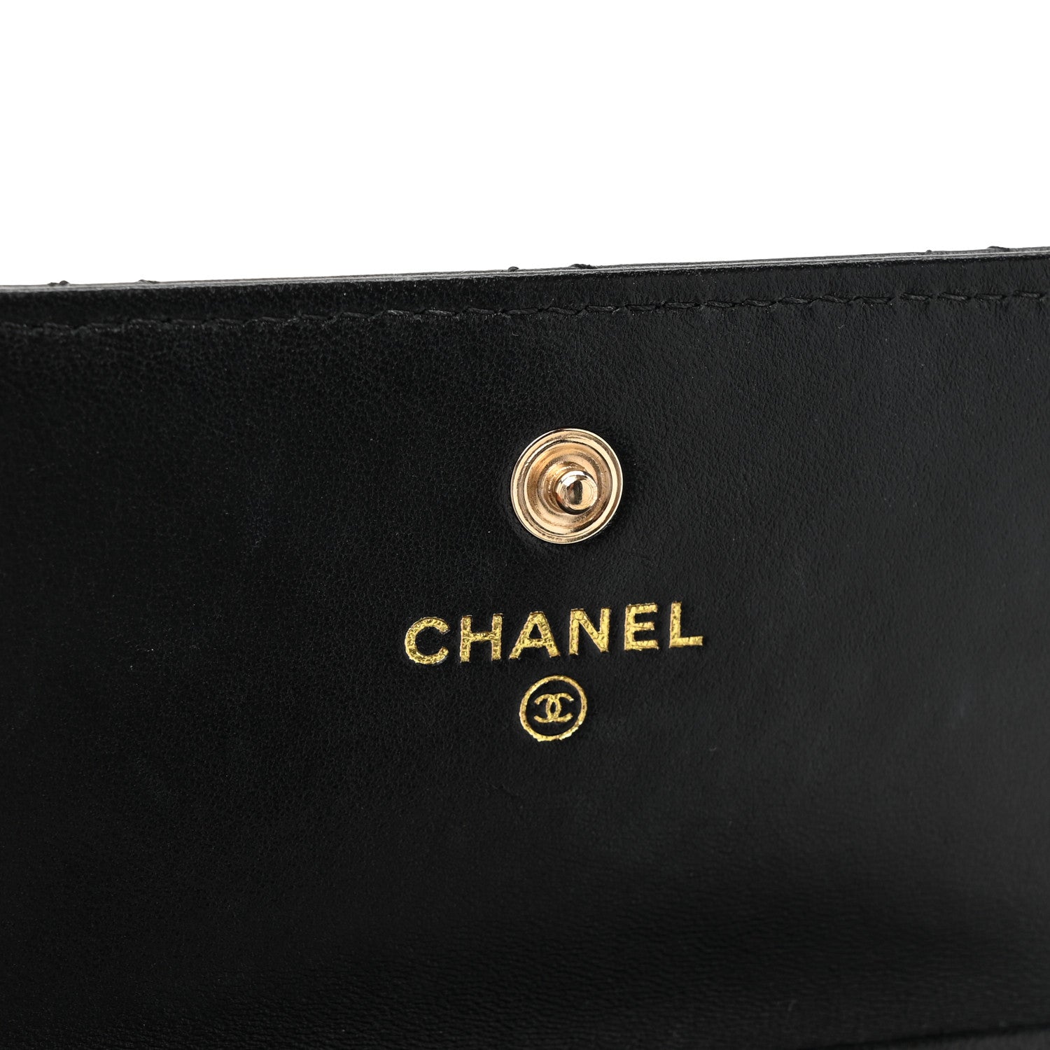 Chanel Lambskin Quilted My Chanel Lady Card Holder On Chain Black 7 of 12