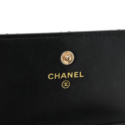 Chanel Lambskin Quilted My Chanel Lady Card Holder On Chain Black 7 of 12