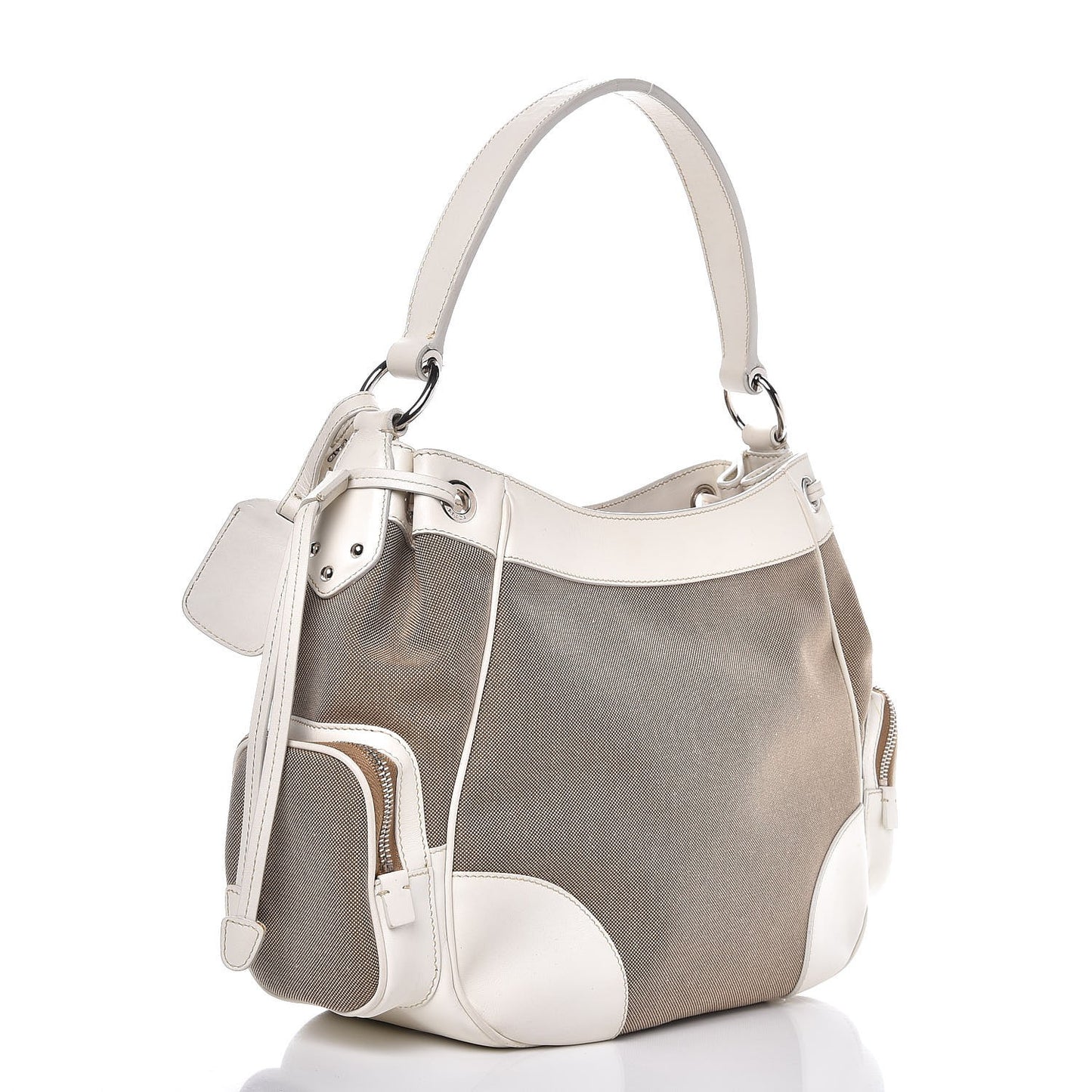Jacquard Logo Hobo White