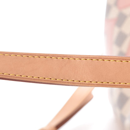 Louis Vuitton Damier Azur Tahitienne Speedy Bandouliere 30 Rose Ballerine 12 of 20