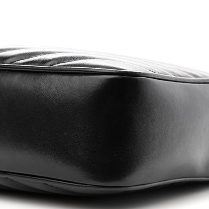 Saint Laurent Calfskin Matelasse Monogram Monochrome Lou Camera Bag Black 8 of 10