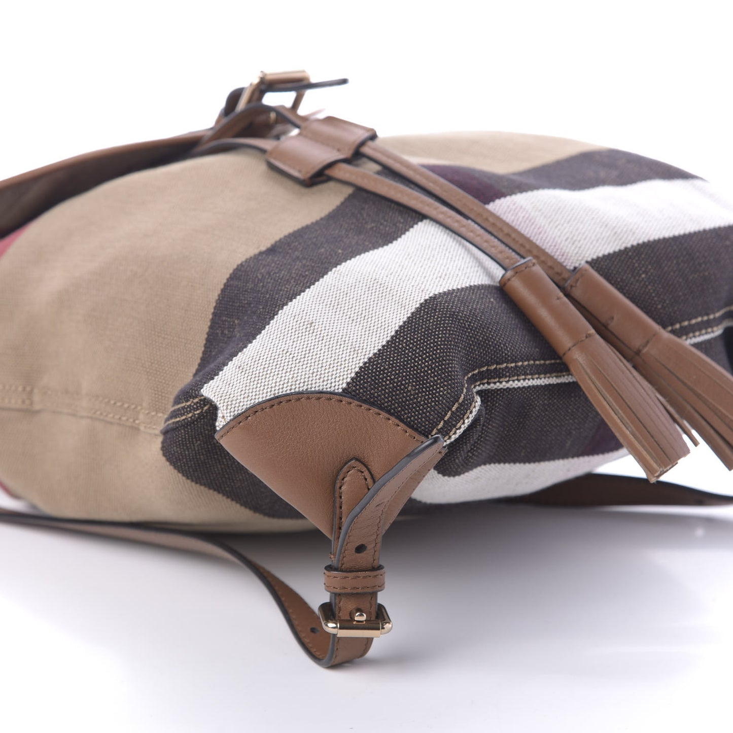 Overdyed Canvas Mega Check Medium Chiltern Backpack Tan