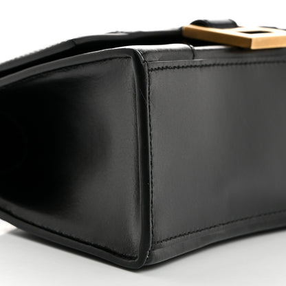 Balenciaga Shiny Box Calfskin Hourglass Top Handle Bag XS Black 10 of 11