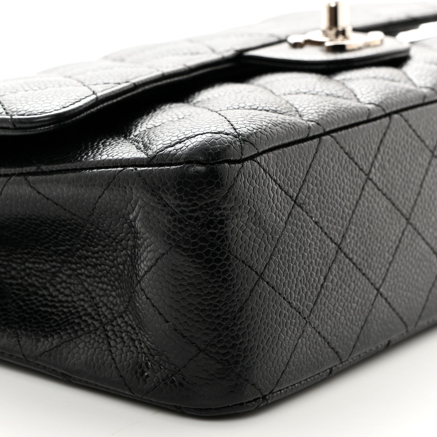 Chanel Caviar Quilted Medium Double Flap Black 9 of 10