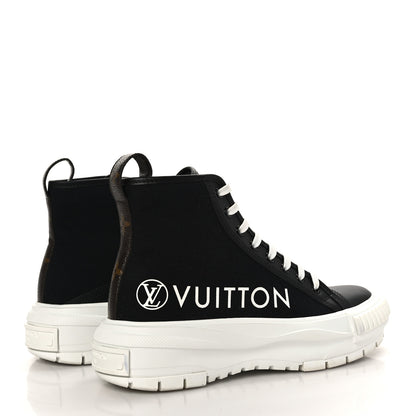 Louis Vuitton Canvas LV Squad Sneaker Boots 38 Black 4 of 7