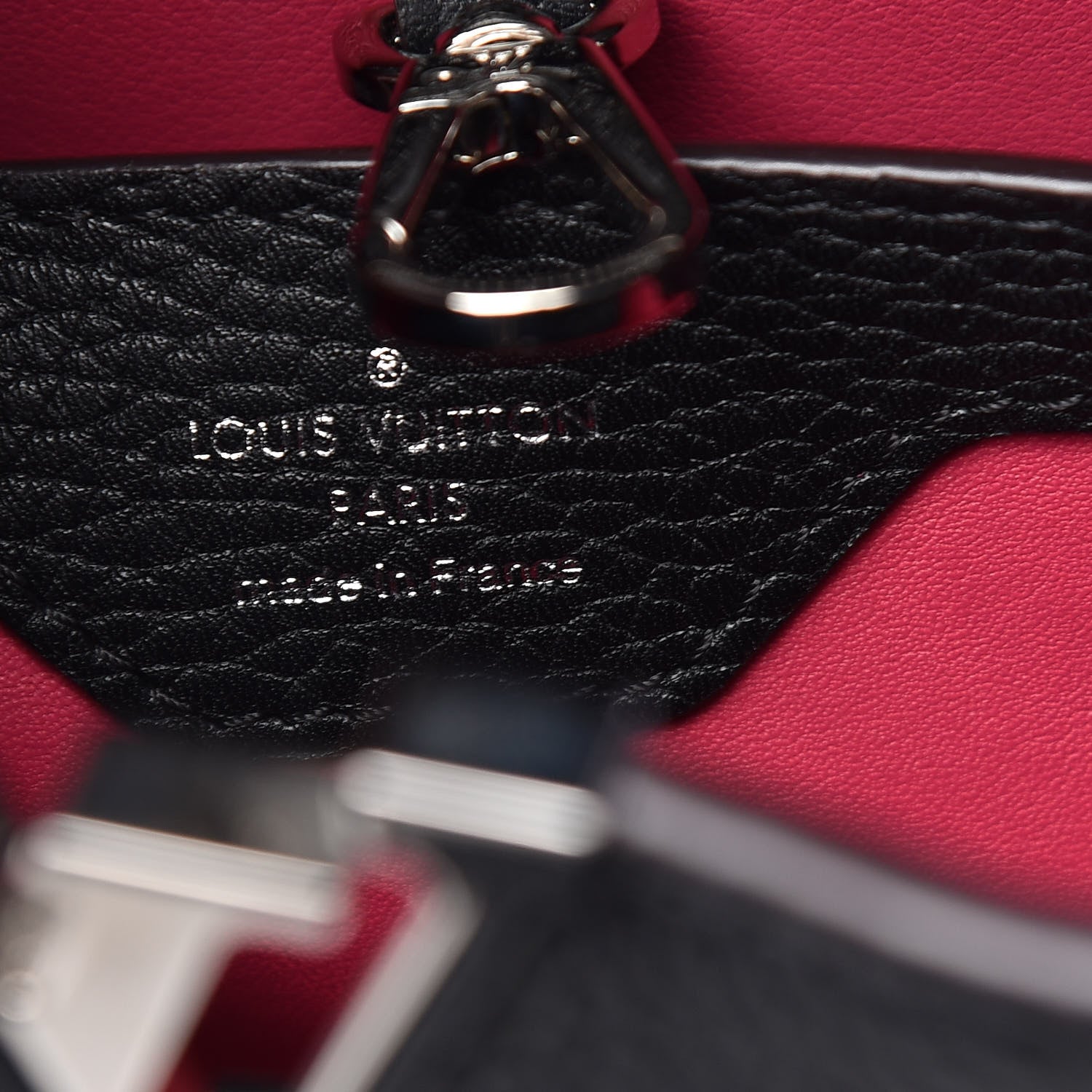 Louis Vuitton Taurillon Capucines BB Black 8 of 9