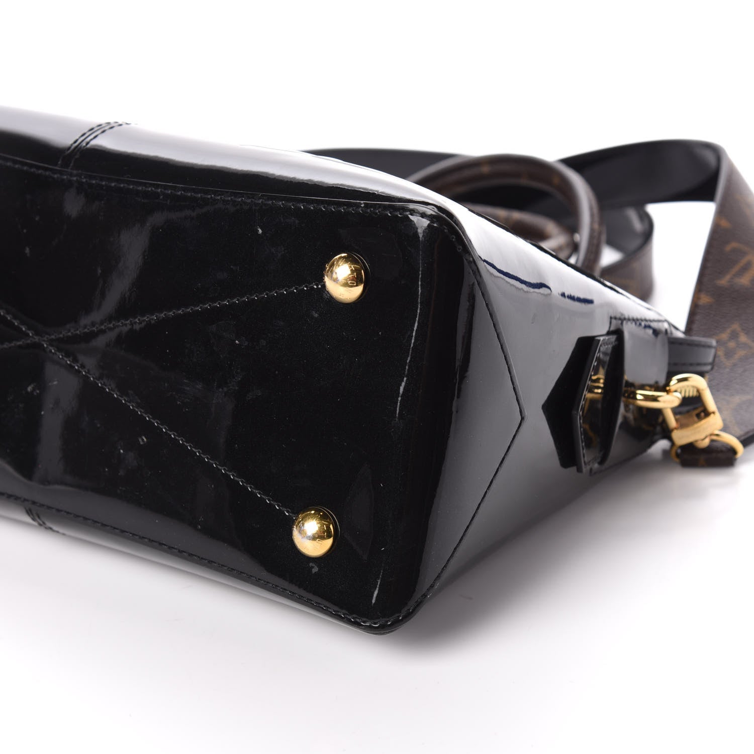 Louis Vuitton Patent Calfskin Miroir Tote Black 9 of 11
