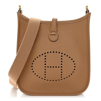 Hermes Taurillon Clemence Amazone Evelyne TPM Chai 1 of 11