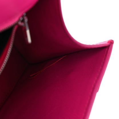 Balenciaga Shiny Box Calfskin Small Hourglass Top Handle Bag Acid Fuchsia 11 of 15