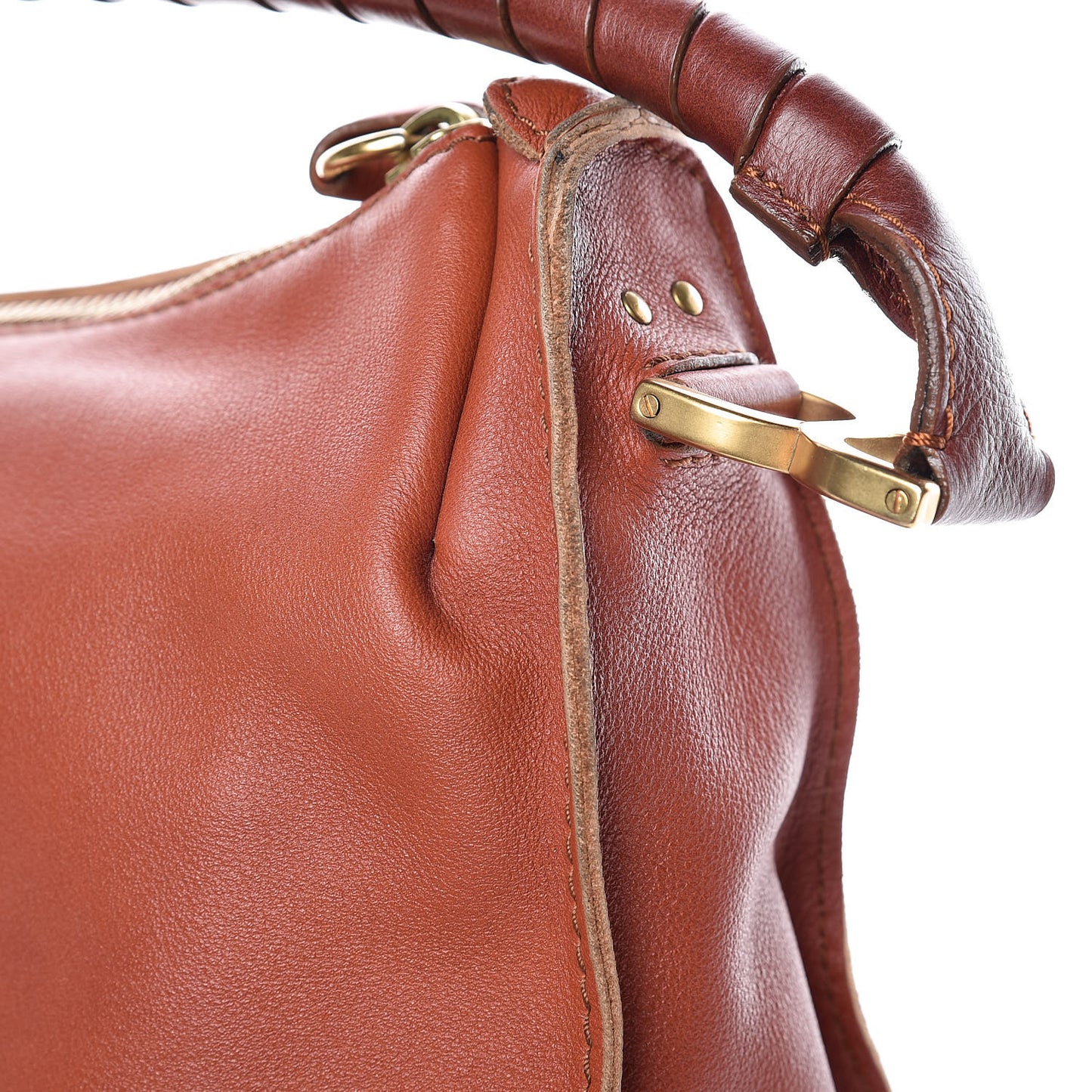 Calfskin Medium Marcie Hobo Whiskey