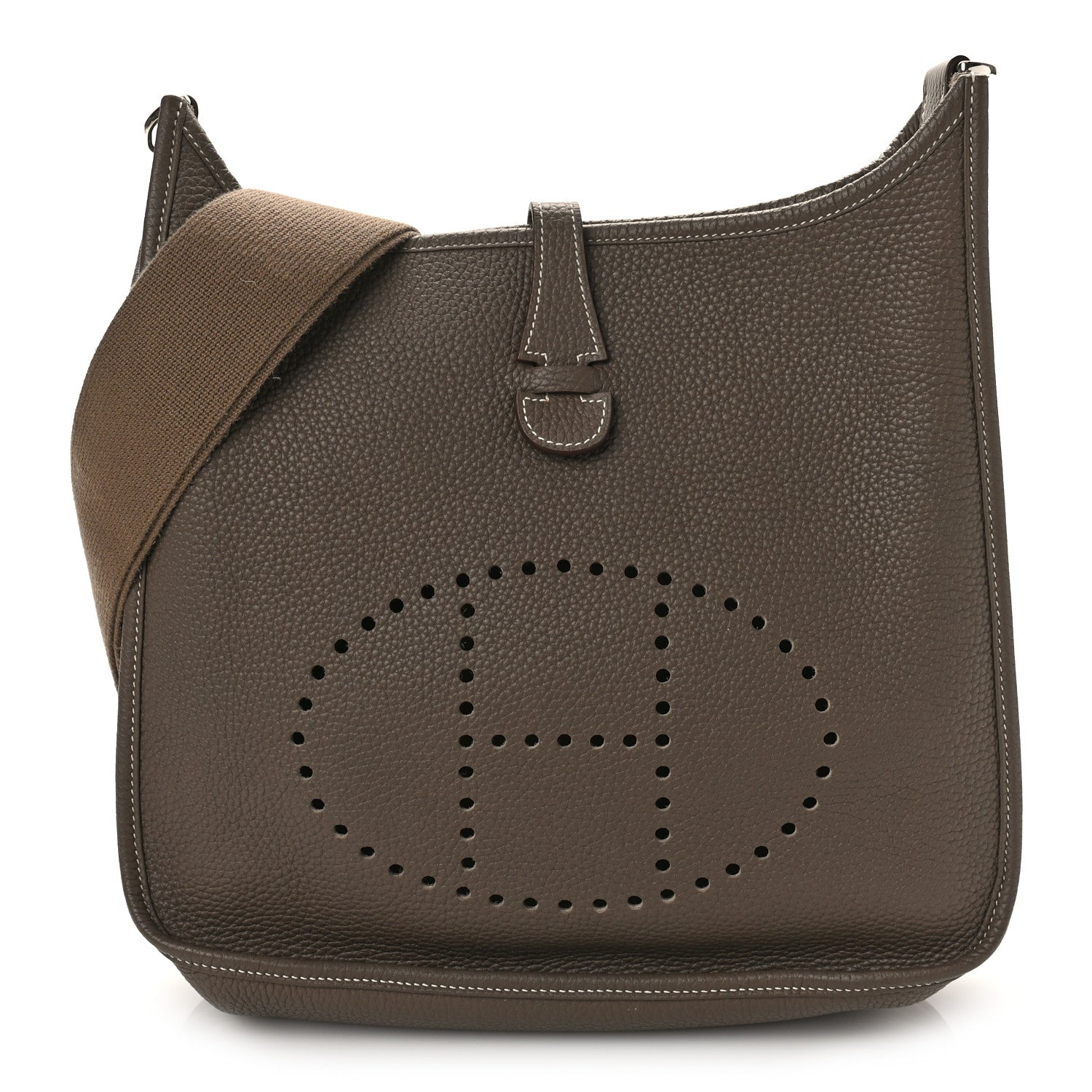 Hermes Taurillon Clemence Evelyne III PM Etoupe 1 of 8