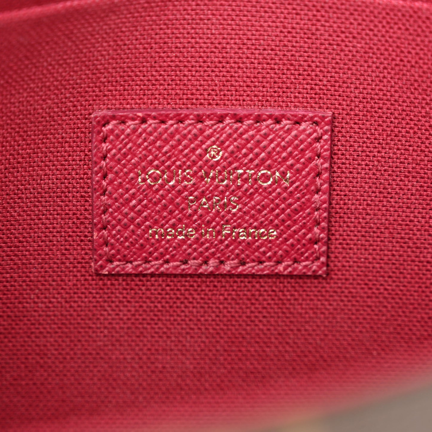 Monogram Pochette Felicie Chain Wallet Fuchsia