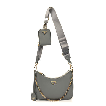 Prada Saffiano Re-Edition 2005 Shoulder Bag Ardesia 1 of 11