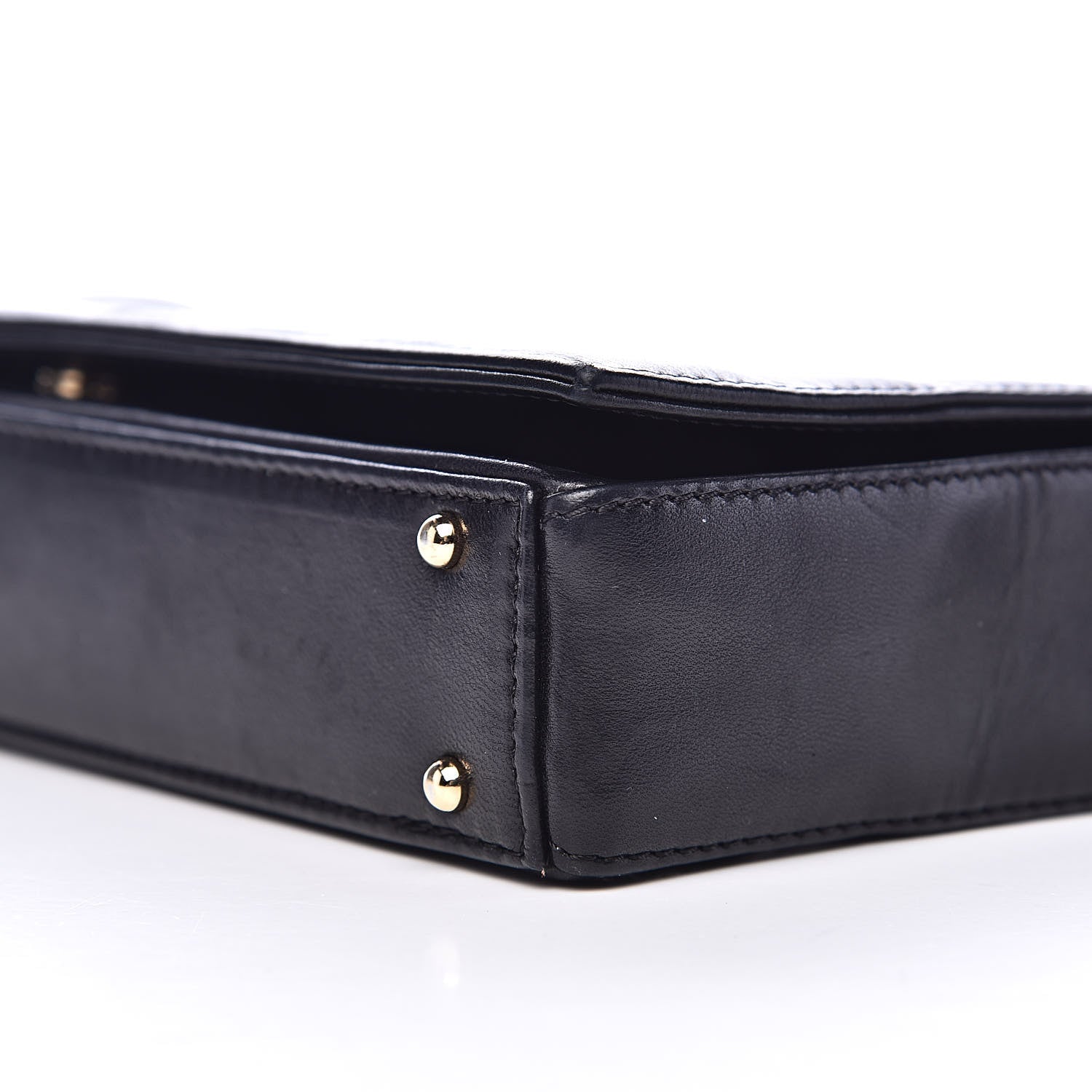 Chanel Lambskin Quilted CC Chocolate Bar Flap Black 11 of 14