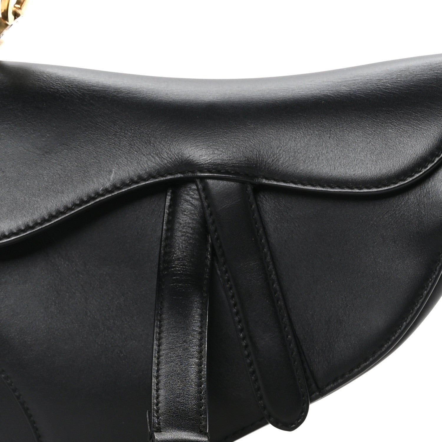 Christian Dior Calfskin Mini Saddle Bag Black 8 of 11