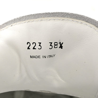 Prada Vitello Soft Logo 45mm Platform Sneakers 38.5 White Pink 6 of 9