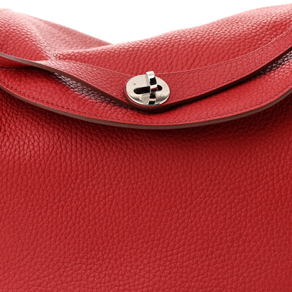 Hermes Taurillon Clemence Lindy 34 Rouge Garance 8 of 10