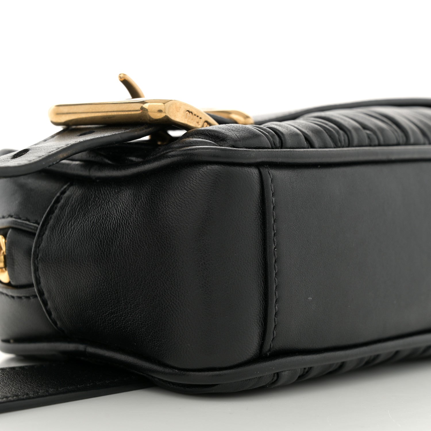 Miu Miu Nappa Matelasse Business Clutch Black 8 of 10