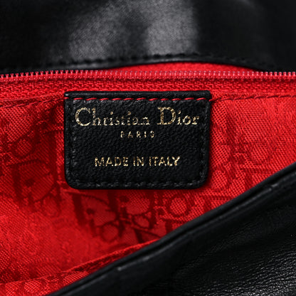 Christian Dior Lambskin Cannage Flap Messenger Bag Black 5 of 19