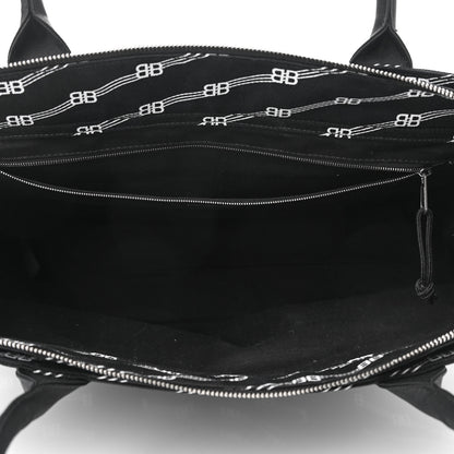 Balenciaga Canvas BB Monogram Tote Black 5 of 12