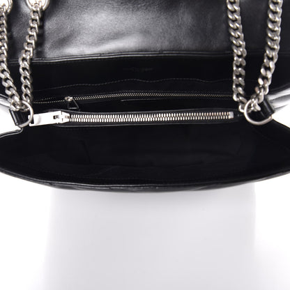 Saint Laurent Calfskin Y Quilted Monogram Medium Loulou Chain Satchel Black 5 of 11