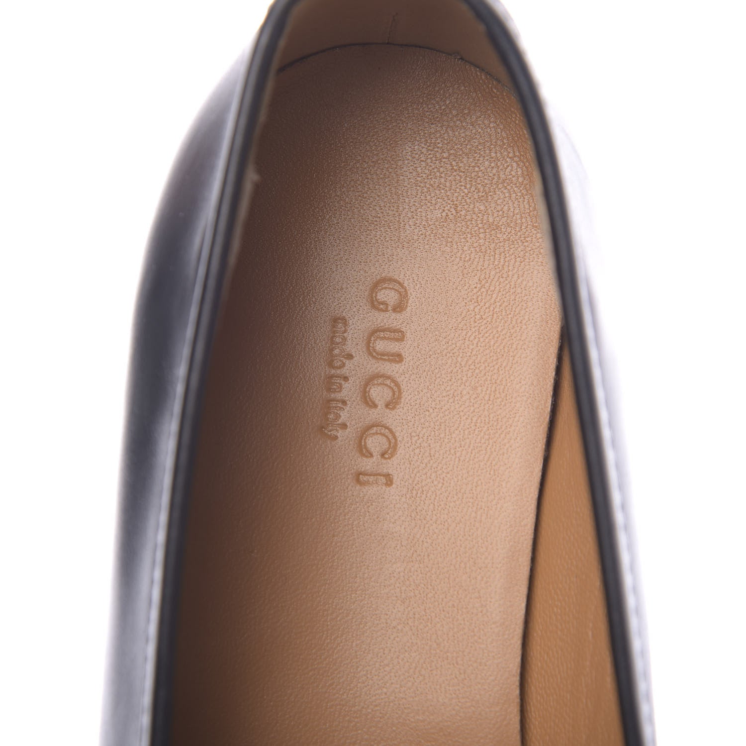 Gucci Calfskin Womens Jordaan Loafers 38.5 Black 6 of 9