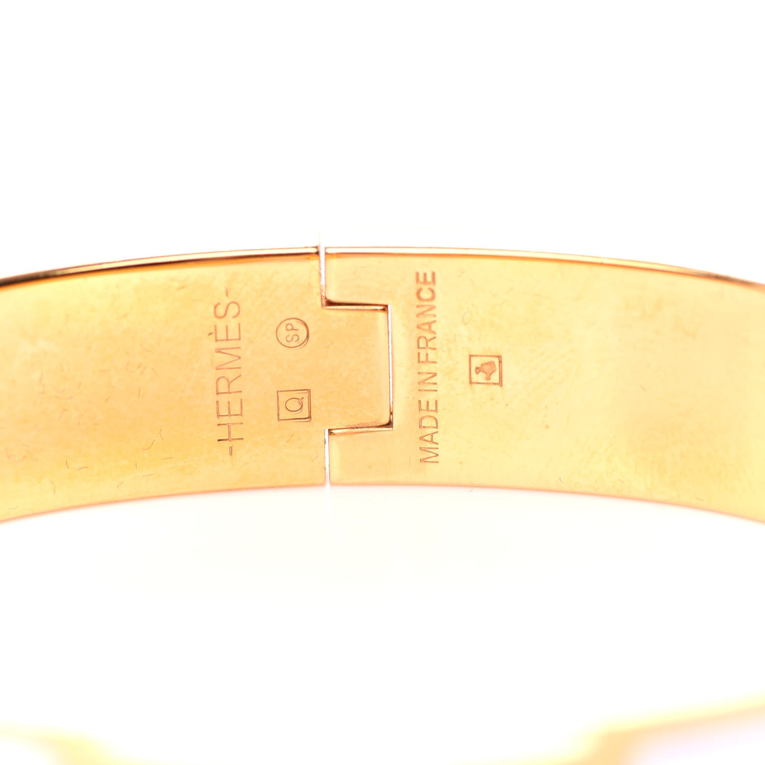 Hermes Enamel Narrow Clic Clac H Bracelet PM White 4 of 5