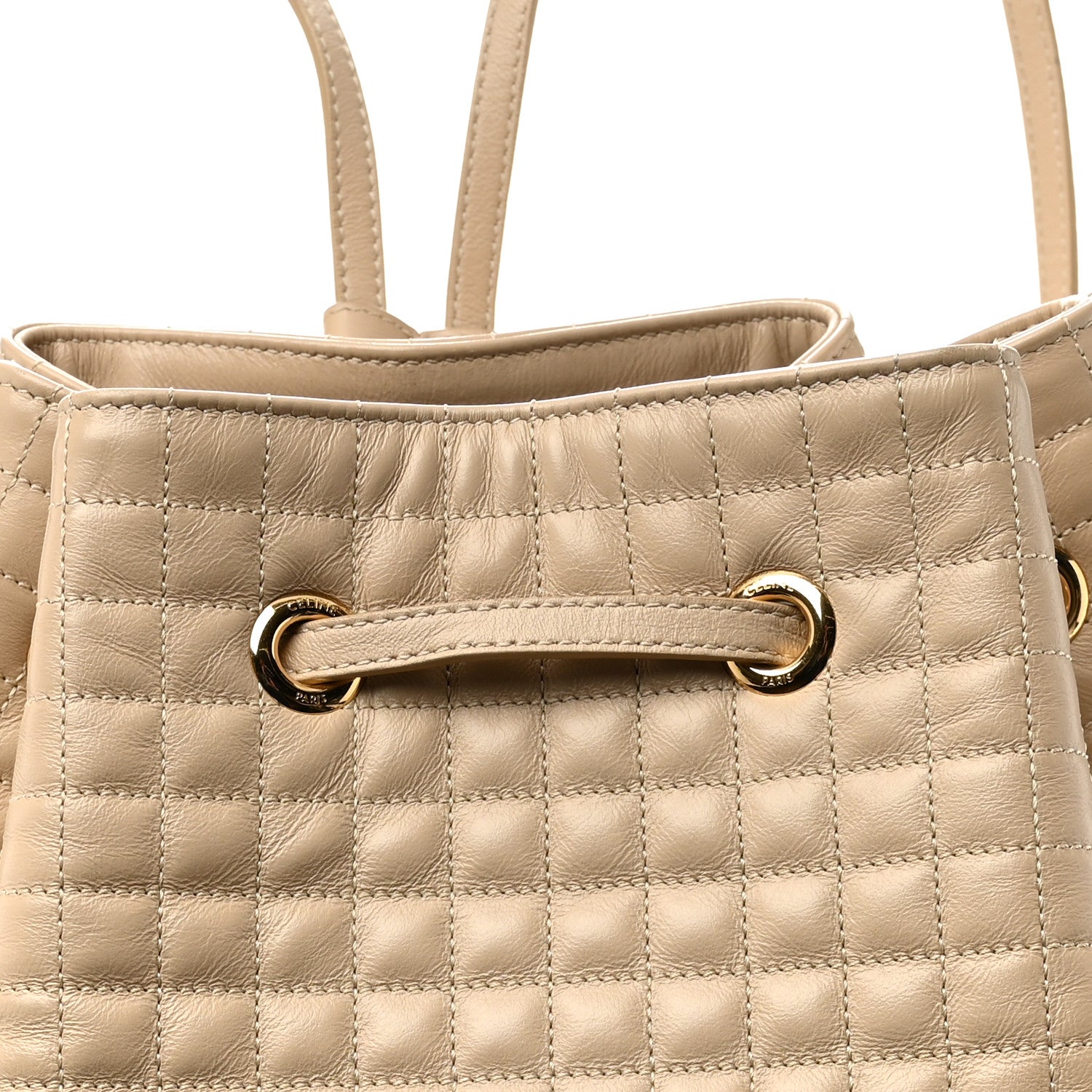 Celine Calfskin Quilted Small C Backpack Nude 8 of 10