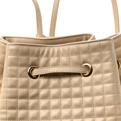 Celine Calfskin Quilted Small C Backpack Nude 8 of 10