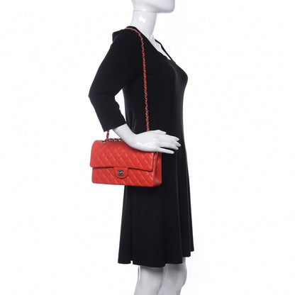 Chanel Lambskin Quilted Medium Double Flap Red 2 of 11