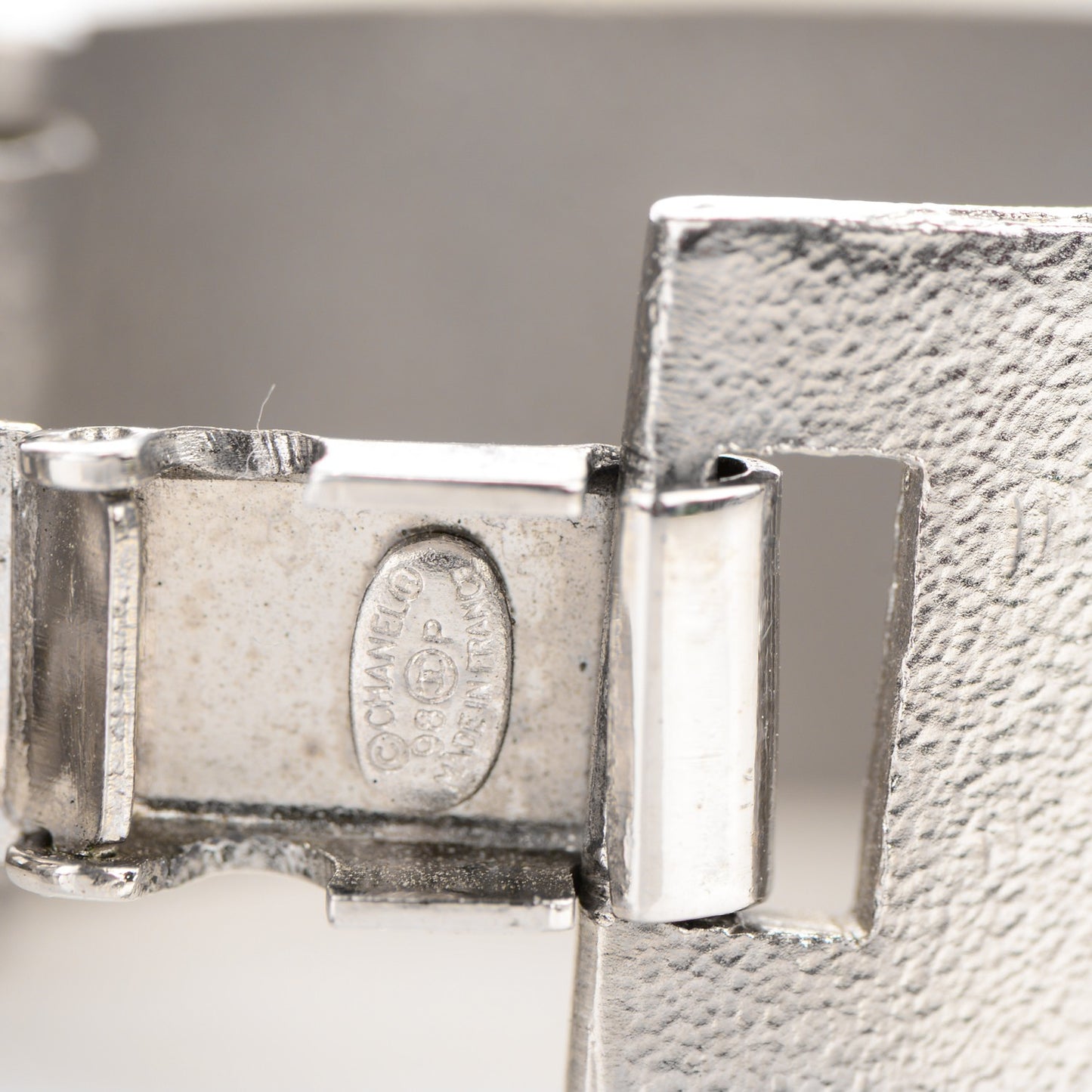 Metal Logo Bracelet Silver