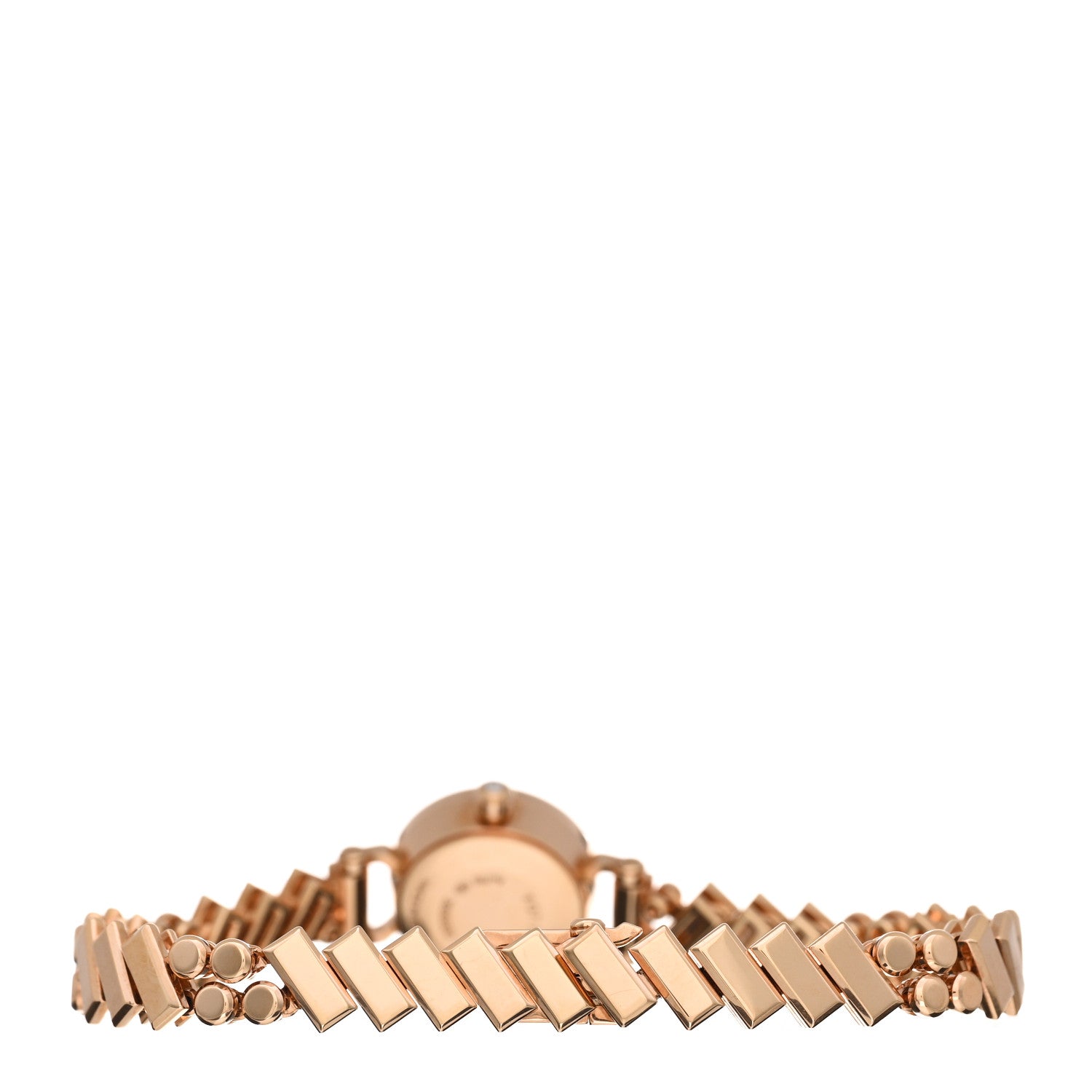 Hermes 18K Rose Gold Diamond Mother of Pearl 16mm Faubourg Polka Mini Quartz Watch 3 of 5