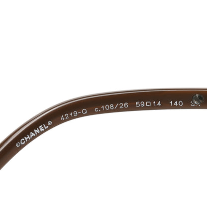 Chanel Metal Polarized Pilot Winter Sunglasses 4219-Q Brown 5 of 7