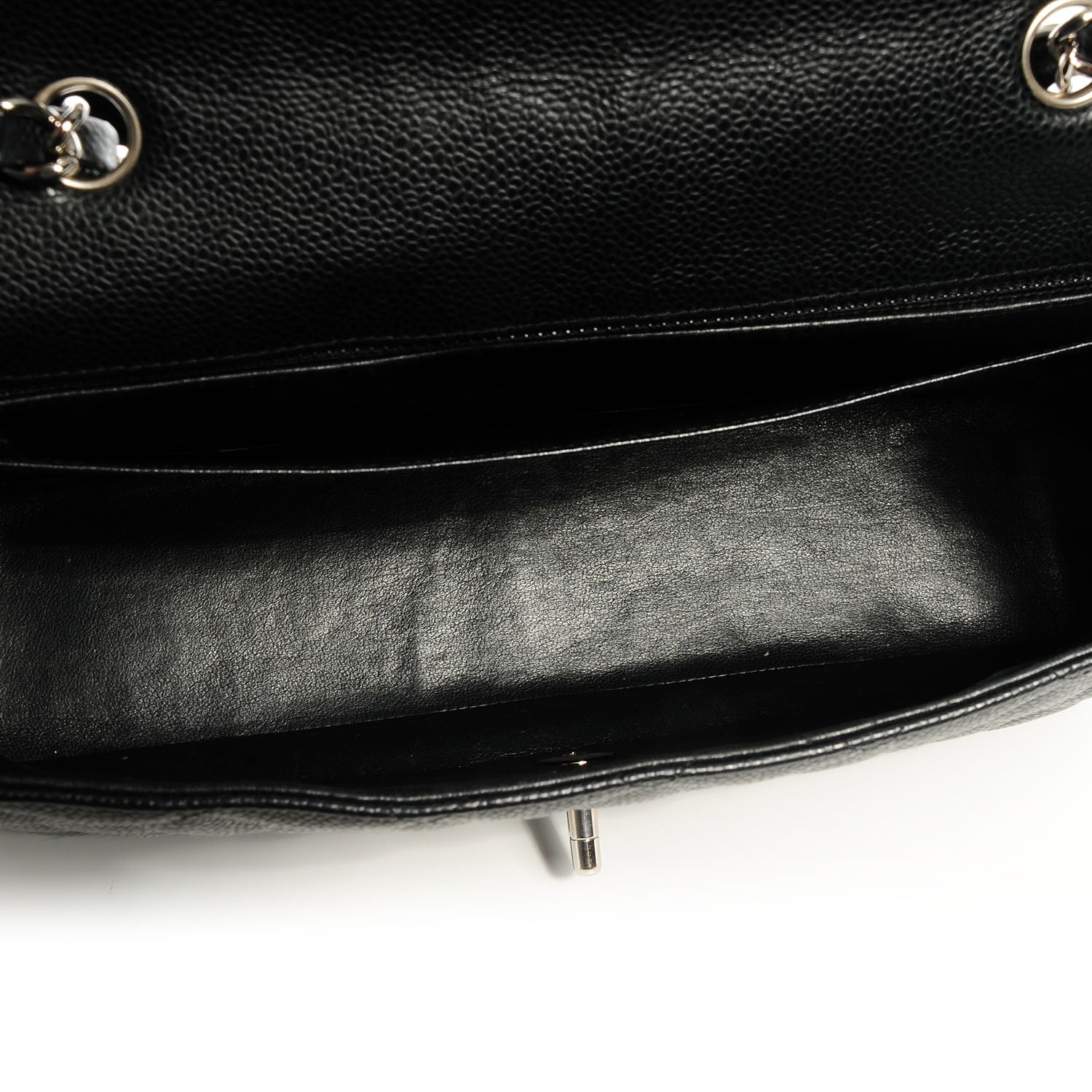Chanel Caviar Jumbo Single Flap Black 6 of 8