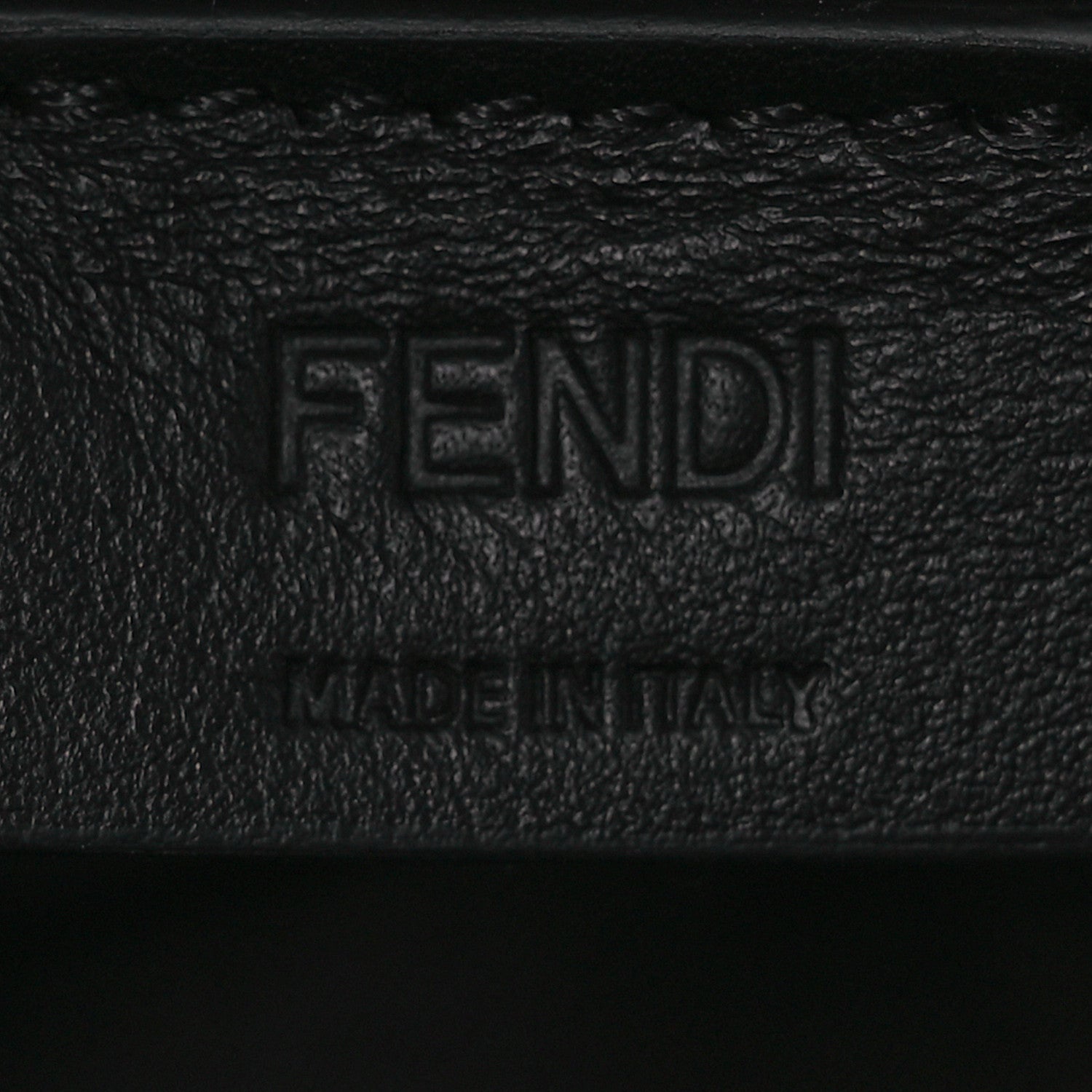 Fendi Vitello Soft F is Fendi Bi-Color FF 1974 Embossed Envelope Wallet On Chain with Pouches Maya Black 8 of 16