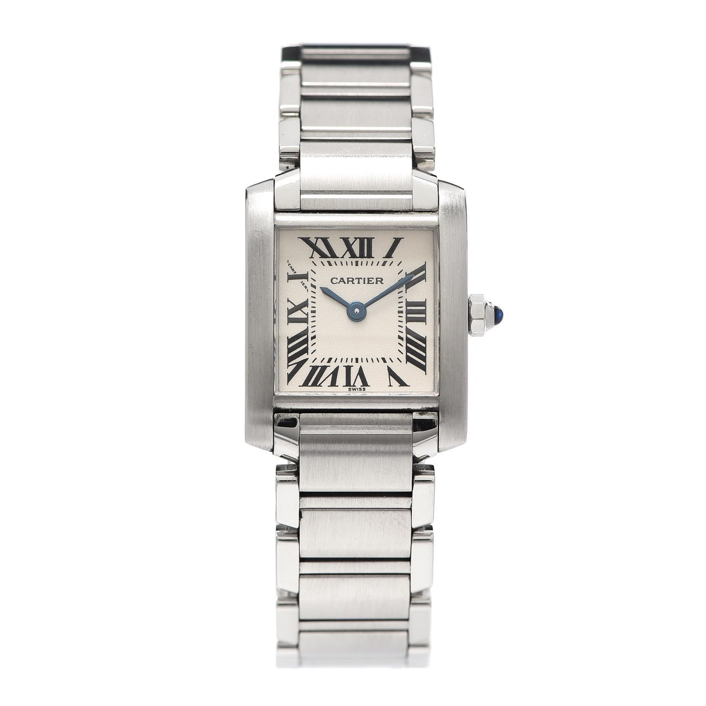 Stainless Steel 20mm Tank Francaise Quartz Watch