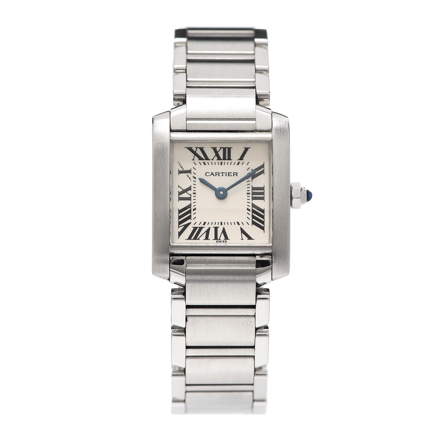 Cartier Stainless Steel 20mm Tank Francaise Quartz Watch 1 of 5