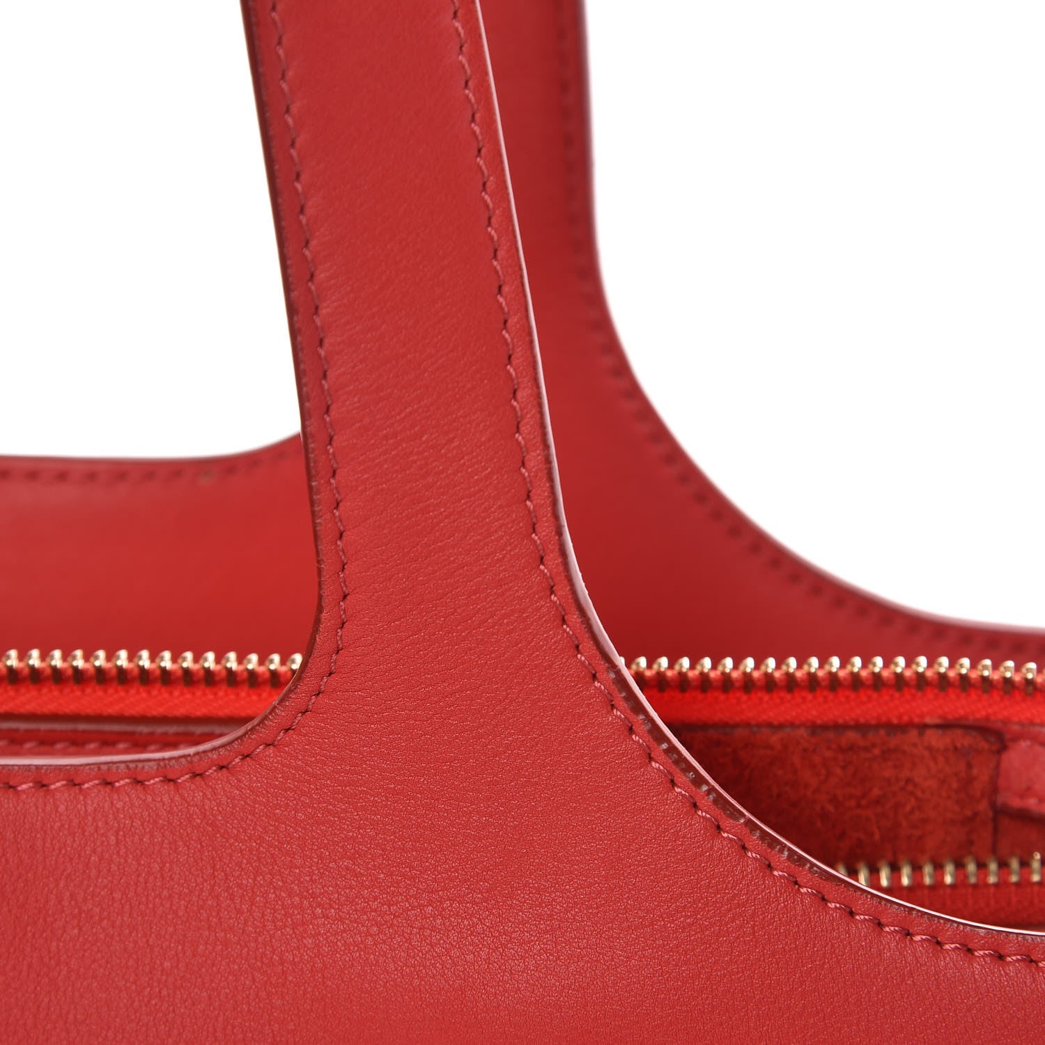 Celine Supple Natural Medium Tri-Fold Bag Scarlet 9 of 13