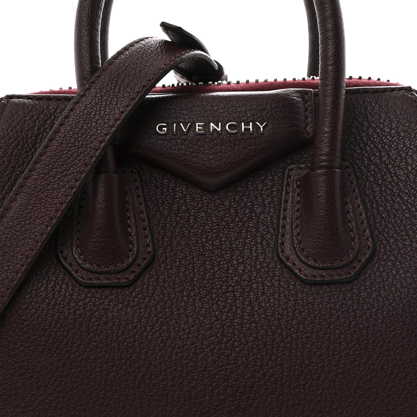 Sugar Goatskin Mini Antigona Oxblood