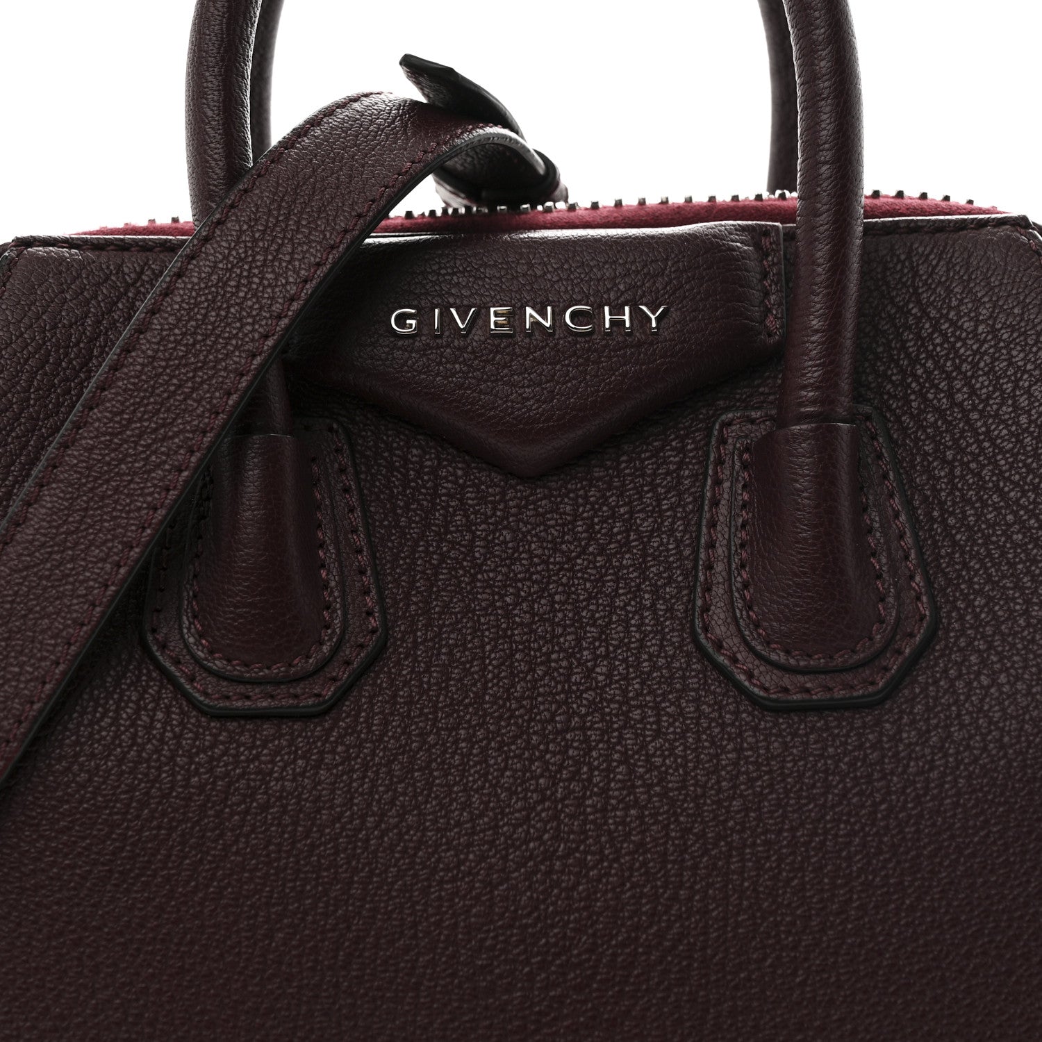 Givenchy Sugar Goatskin Mini Antigona Oxblood 8 of 11