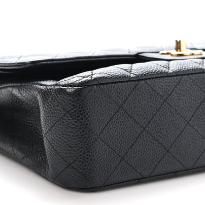 Chanel Caviar Quilted Medium Double Flap Black 9 of 10