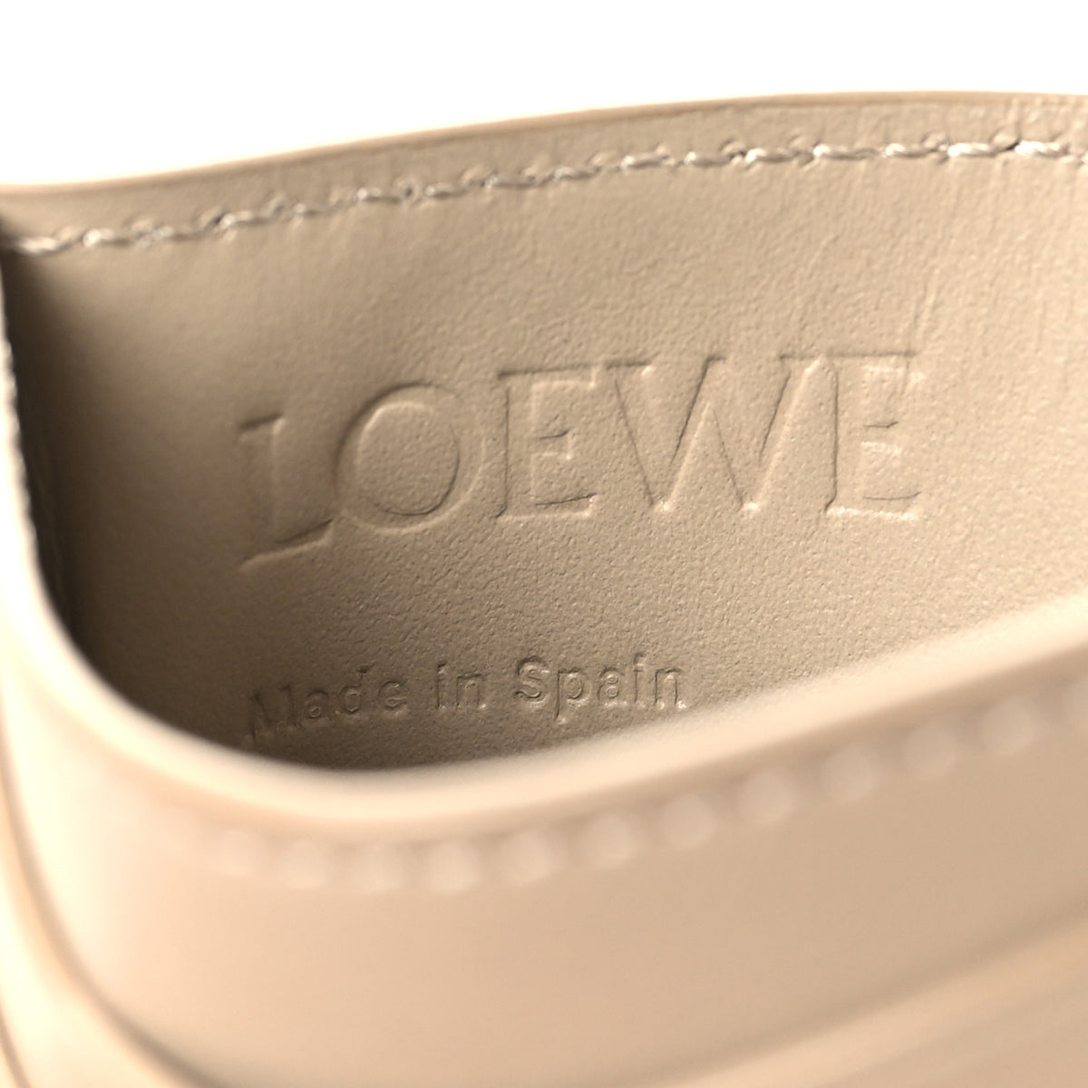 Calfskin Puzzle Card Holder Sand