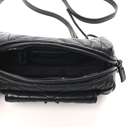 Saint Laurent Lambskin Matelasse Monogram East West Rider Bag Black 5 of 9