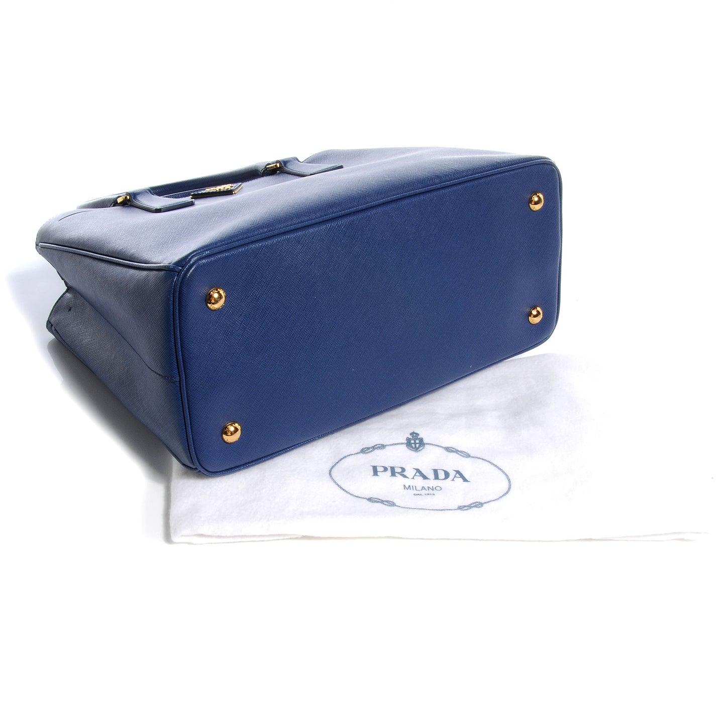 Saffiano Lux Medium Tote Bluette