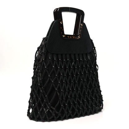 Dolce & Gabbana Calfskin Net Frame Tote Black 2 of 9